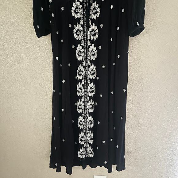 Free People embroidered fable midi dress boho - Picture 10 of 11